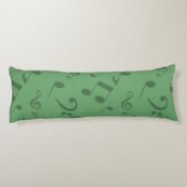 Coussins Longs Motif de notes musicales (Dos)