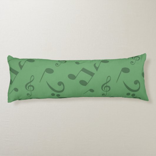 Coussins Longs Motif de notes musicales (Dos)