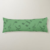 Coussins Longs Motif de notes musicales (Devant)