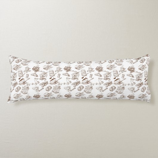 Coussins Longs Motif de papier (Devant)