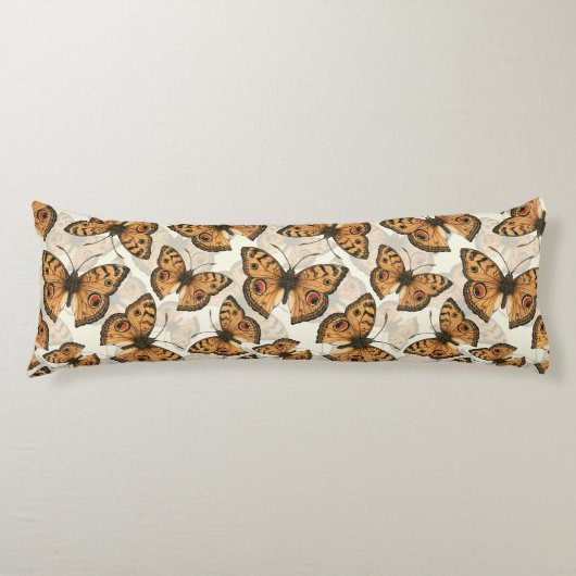 Coussins Longs Motif de papillon paon (Devant)