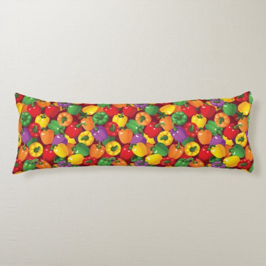 Coussins Longs Motif de paprika (Devant)