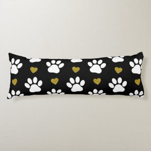 Coussins Longs Motif De Pâtes, Pâtes De Chien, Pâtes Blanches, Co