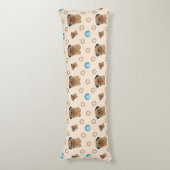 Coussins Longs motif de pattes de chien (Devant (Vertical))