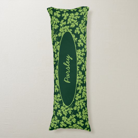 Coussins Longs Motif de persil (Devant (Vertical))