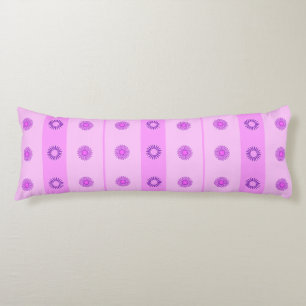 Coussins Longs Motif de petites fleurs roses et violettes