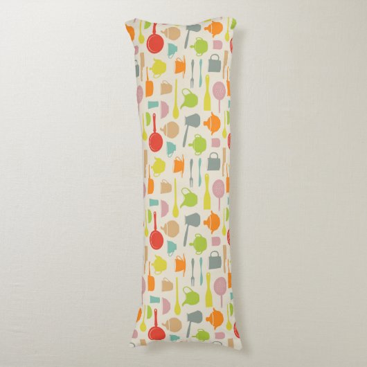 Coussins Longs Motif de plats (Devant (Vertical))