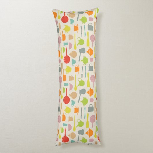 Coussins Longs Motif de plats (Dos (Vertical))