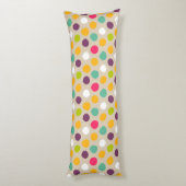 Coussins Longs Motif de point tiré par la main de polka (Dos (Vertical))