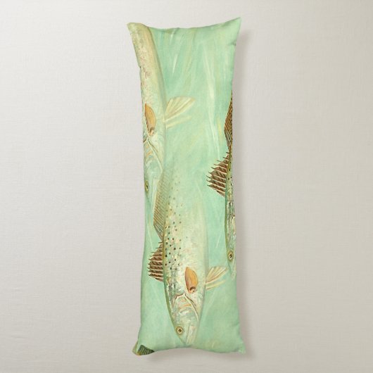 Coussins Longs Motif de poisson de bar  (Dos (Vertical))