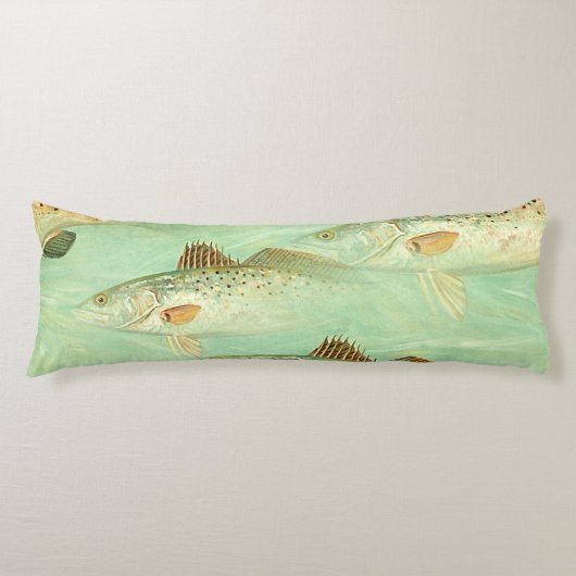Coussins Longs Motif de poisson de bar  (Devant)