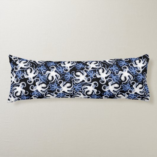 Coussins Longs Motif de répétition | Motif de pieuvre (Devant)