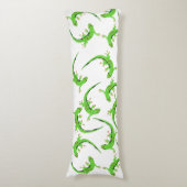 Coussins Longs Motif de reptile Gecko Lizard (Devant (Vertical))
