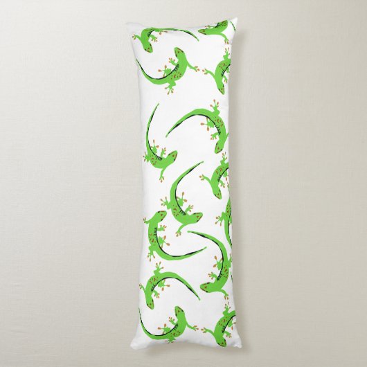 Coussins Longs Motif de reptile Gecko Lizard (Dos (Vertical))