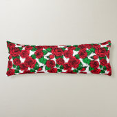 Coussins Longs Motif de roses rouges (Devant)