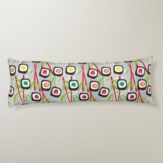 Coussins Longs Motif de sushi (Dos)