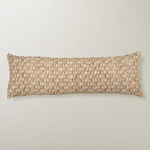 Coussins Longs Motif de tapis Sisal
