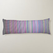 Coussins Longs Motif de test d'écran de télévision cassé (Dos)