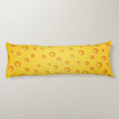 Coussins Longs Motif de texture de Cheezy de fromage suisse (Dos)