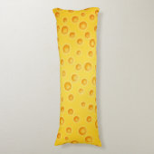 Coussins Longs Motif de texture de Cheezy de fromage suisse (Devant (Vertical))