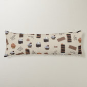 Coussins Longs Motif de thème chocolat (Devant)