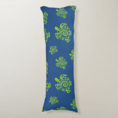 Coussins Longs Motif de tortue verte (Devant (Vertical))