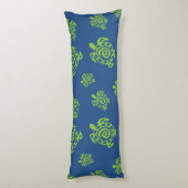 Coussins Longs Motif de tortue verte (Dos (Vertical))