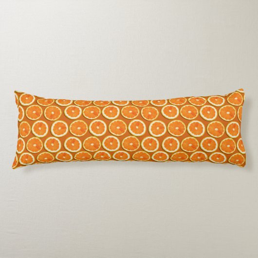 Coussins Longs Motif de tranches de citron (Devant)
