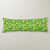 Coussins Longs Motif de vert de ressort (Devant)