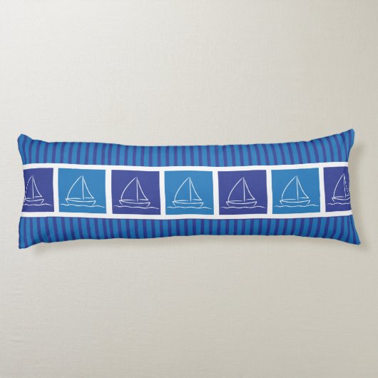 Coussins Longs Motif de yacht (Dos)
