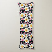 Coussins Longs Motif d'élégance avec des fleurs de narcisse (Devant (Vertical))