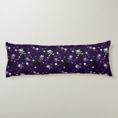 Coussins Longs Motif d'Emo de couleur foncée avec la peinture (Dos)