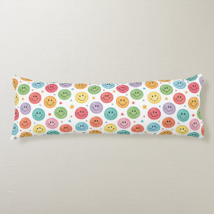 Coussins Longs Motif d'émoji souriant