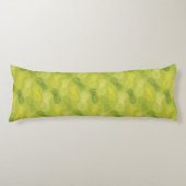 Coussins Longs Motif d'ensemble d'ananas sur le vert (Devant)