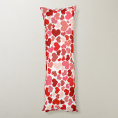 Coussins Longs Motif Des Coeurs, Coeurs Rouges, Amour (Dos (Vertical))