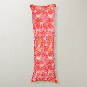 Coussins Longs motif des coeurs rouges (devant Vertical)