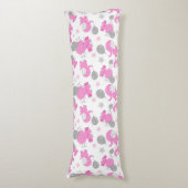 Coussins Longs Motif Des Eléphants Roses, Eléphants Mignons, Étoi (Devant (Vertical))