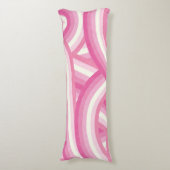 Coussins Longs Motif des rayures arc-en-ciel rose rétro (Devant (Vertical))