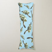 Coussins Longs Motif des Tortues de mer (Devant (Vertical))