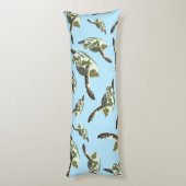 Coussins Longs Motif des Tortues de mer (Dos (Vertical))