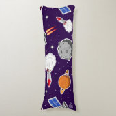 Coussins Longs Motif d'espace (Devant (Vertical))