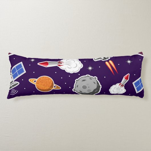 Coussins Longs Motif d'espace (Devant)