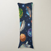 Coussins Longs Motif d'espace (Devant (Vertical))