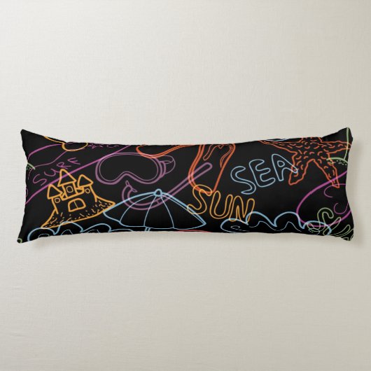 Coussins Longs Motif d'été (Devant)