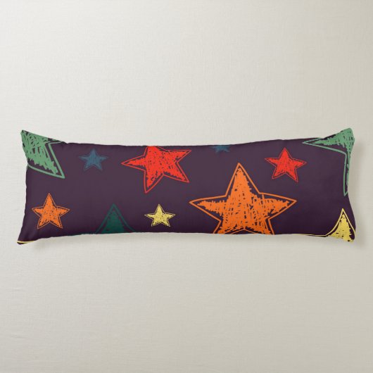 Coussins Longs Motif d'étoiles (Devant)