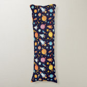 Coussins Longs Motif d'exploration spatiale coloré (Devant (Vertical))
