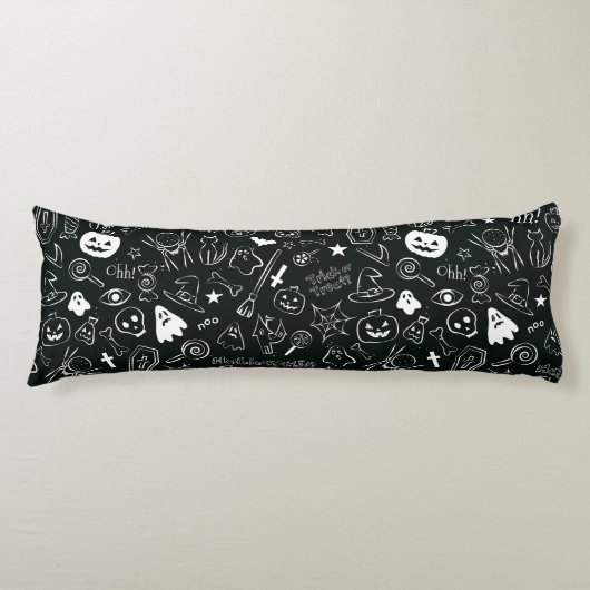 Coussins Longs Motif d'Halloween (Devant)