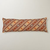 Coussins Longs Motif diagonal de conception sud-ouest Tan (Dos)