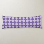 Coussins Longs Motif diamant à carreaux violets (Dos)