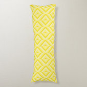 Coussins Longs Motif diamant à trois tons jaune (Devant (Vertical))